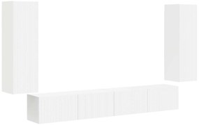 vidaXL Επιτοίχιο 4 pcs Λευκό