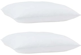 vidaXL Μαξιλάρια 2 pcs Λευκό 105gsm 50% βαμβάκι και 50% πολυεστέρας