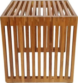 Βοηθητικό τραπέζι Saimon teak ξύλο φυσικό 40x40x40εκ