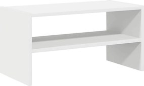 vidaXL Ράφι παπουτσιών στοιβαζόμενο λευκό 60x30x30,5 cm