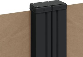 vidaXL Σκίαστρο Πλαϊνό Συρόμενο Taupe 140 x 1000 εκ.