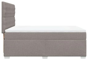 ΚΡΕΒΑΤΙ BOXSPRING ΜΕ ΣΤΡΩΜΑ TAUPE 140X190 ΕΚ. ΥΦΑΣΜΑΤΙΝΟ 3290494