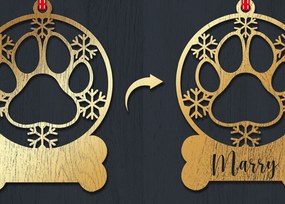 Σετ των 3 Intra απο ξύλο plywood 3mm-4mm πάχος Χριστουγεννιάτικο Στολίδι 3d Δίασταση 8x8 cm INTRAFABR-83328812