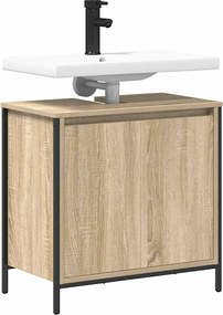 vidaXL Ντουλάπι Νιπτήρα Μπάνιου Sonoma Δρυς 60x34,5x60 εκ.