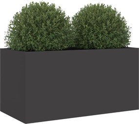 vidaXL Ζαρντινιέρα Μαύρη 62x30x29 εκ. από Χάλυβα