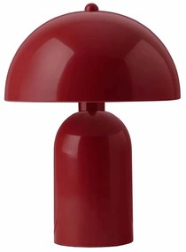 GloboStar® GASCO 204-0148 Μοντέρνο Eπιτραπέζιο Φωτιστικό Μονόφωτο 1 x E27 IP20 Κόκκινο Μέταλλο - Μ25 x Π25 x Υ35cm
