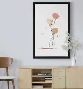 Αφίσα με παρπαστού Η ομορφιά των λουλουδιών - 20x30 white