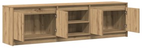 vidaXL Ντουλάπι TV Καφέ 182 x 34 x 50 εκ. Επεξεργασμένο ξύλο