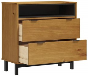 vidaXL Συρταριέρα FLAM 80 x 40 x 80 εκ. από Μασίφ Ξύλο Πεύκου