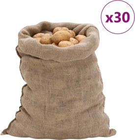 vidaXL Σακιά Γιούτας 30 Τεμ. 60 x 105 εκ. από Γιούτα 220 gsm