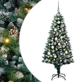 vidaXL Τεχνητό Χριστουγεννιάτικο Δέντρο με 300 LED Πράσινο 180 cm