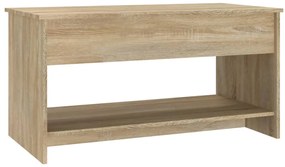vidaXL Τραπεζάκι Σαλονιού Sonoma Δρυς 102x50x52,5 εκ. Επεξεργ. Ξύλο