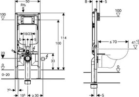 Geberit Sigma 111.796.00.1 - Εντοιχιζόμενο καζανάκι 8 cm