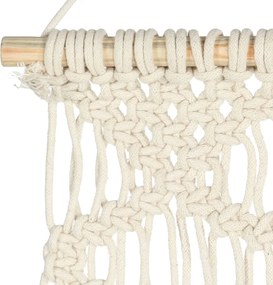 vidaXL Διακοσμητικό Τοίχου Μακραμέ 40 x 80 εκ. Βαμβακερό