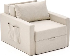 Πολυθρόνα-Κρεβάτι Κρέμα SAROS 110x86x72