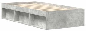 vidaXL Πλαίσιο Κρεβατιού Γκρι Σκυροδέματος 90x200 εκ.