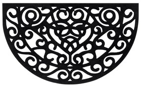 vidaXL Πατάκι Εισόδου Ημικυκλικό 45 x 75 εκ. Καουτσούκ