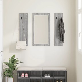 vidaXL Τοίχου Κρεμάστρα Επιτοίχιο Γκρι sonoma 96 x 1.5 x 90 εκ