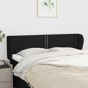 Κεφαλάρι με Πτερύγια Μαύρο 147 x 23 x 78/88 εκ. Υφασμάτινο 3117004