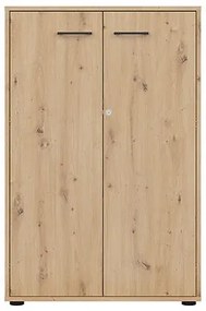 Ντουλάπι Boston CU107, Artisan δρυς, 122x80x37cm, Ράφια, Πλαστικοποιημένη μοριοσανίδα