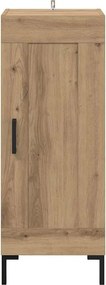 vidaXL Πλαϊνό γραφείο Olden Artisan Oak 34,5 x 34 x 90 εκ.