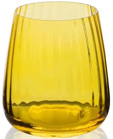 Ποτήρι Νερού 280TMA2012 9x9x10cm 450ml Yellow Hermia Glass