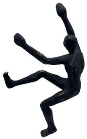 Διακοσμητική Φιγούρα Climber 1 021827 13,8x6,3xH24,3cm Black Πολυρεσίνη
