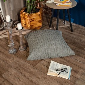 Μαξιλαροθήκη Διακοσμητική Δαπέδου Orlando 04 Grey Teoran 65Χ65 Acrylic, Polyester