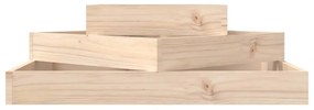 vidaXL Ζαρντινιέρα 83 x 83 x 27 εκ. από Μασίφ Ξύλο Πεύκου