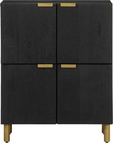 vidaXL Ραφιέρα Μαύρη 60x33x75 εκ. από Επεξεργασμένο Ξύλο