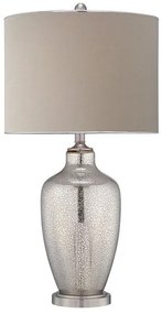 Επιτραπέζιο Φωτιστικό E27 100W IP20 Ασημί Nicolls QZ-NICOLLS Elstead Lighting QZ-NICOLLS Ασημί