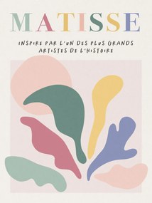 Εκτύπωση έργου τέχνης Danish Pastel Cut Out Abstract Pattern (1/3) - Henri Matisse Inspiré, (30 x 40 cm)