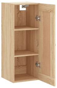 vidaXL Ντουλάπι Τοίχου Sonoma Δρυς 34,5 x 34 x 90 εκ. Επεξεργ. Ξύλο