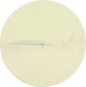 vidaXL Κάλυμμα Μαξιλαριού 6 pcs HEERLEN Κρεμ Ø 60 cm Πολυεστέρας