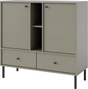 Μπουφές Siera 2F 2S Shelf-Χακί