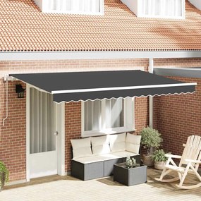 vidaXL Σκηνίτσα Αναδιπλούμενη Ανθρακί 350 x 200 cm ύφασμα