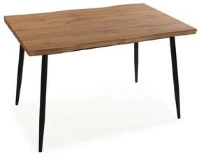 Τραπεζάκι Καφέ Versa Malika PVC Μέταλλο Ξύλο MDF 80 x 75 x 120 cm