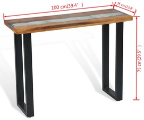 ΚΟΝΣΟΛΑ ΤΡΑΠΕΖΙ 100 X 35 X 75 ΕΚ. ΑΠΟ ΞΥΛΟ TEAK 245065