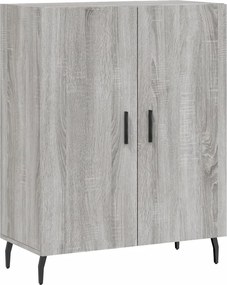 vidaXL Ντουλάπι Γκρι Sonoma 69,5 x 34 x 180 εκ. Επεξεργασμένο Ξύλο
