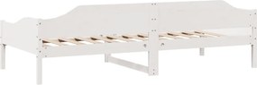 vidaXL Σκελετός Κρεβ. Χωρίς Στρώμα Λευκό 80x200 εκ. Μασίφ Ξύλο Πεύκου