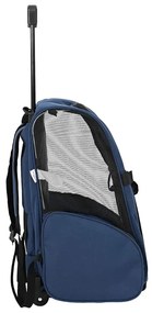vidaXL Καρότσι Κατοικίδιων 3 σε 1 Μπλε 48x32x57 εκ. από Ύφασμα Oxford