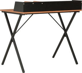 vidaXL Γραφείο Μαύρο / Καφέ 80 x 50 x 84 εκ.