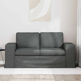 vidaXL Καναπές Σκούρο Γκρι