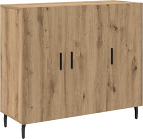 vidaXL Πλαϊνό γραφείο Artisan Oak 90 x 34 x 80 εκ. Επεξεργασμένο ξύλο
