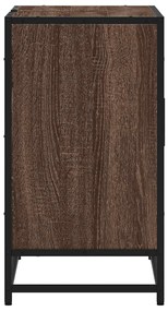 vidaXL ντουλάπι νιπτήρα μπάνιου καφέ δρυς 65x33x60 cm