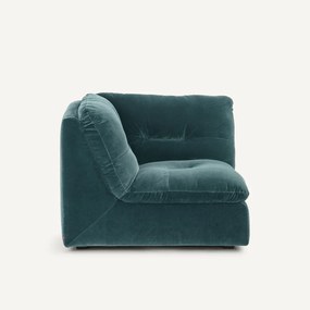 Γωνιακή πολυθρόνα σύνθεσης, βελούδο, Giuliano