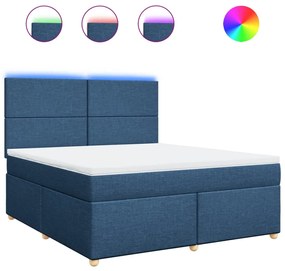 ΚΡΕΒΑΤΙ BOXSPRING ΜΕ ΣΤΡΩΜΑ ΜΠΛΕ 180X200 ΕΚ. ΥΦΑΣΜΑΤΙΝΟ 3293658