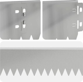vidaXL Περίγραμμα γκαζόν 50 τμχ. 103 x 10 εκ Γαλβανισμένος Χάλυβας