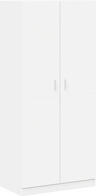vidaXL Ντουλάπα Λευκή 90 x 52 x 200 εκ. από Επεξ. Ξύλο