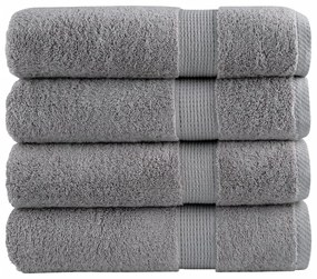 Πετσέτες Μπάνιου Premium SOLUND 4 Τεμ Γκρι 70x140 εκ 600 γρ/μ² 137309